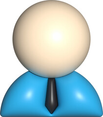3D shape of an avatar employee