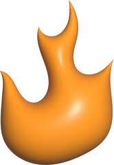 3D shape of a flame