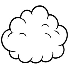 Dreamy Angelcore Cloud Vector
