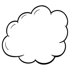 Dreamy Angelcore Cloud Vector