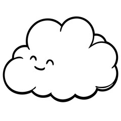 Dreamy Angelcore Cloud Vector