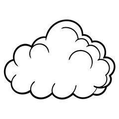 Dreamy Angelcore Cloud Vector