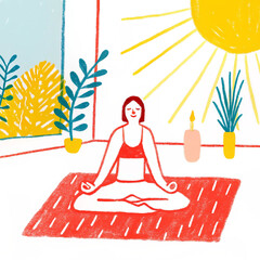 Serene Yoga Morning