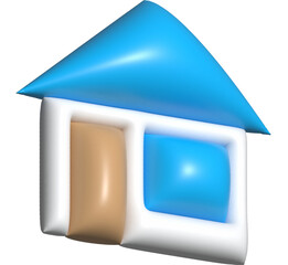 3D shape of a house