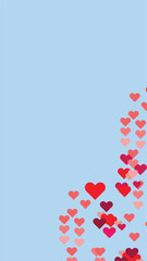 heart shapes pattern on a cream background simple hand drawn love symbols