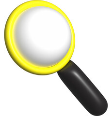 3D shape of a magnifying glass
