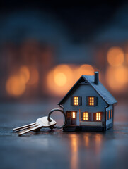 Real estate, property, selling and buying premises for business. Real estate concept. Neural network AI generated art