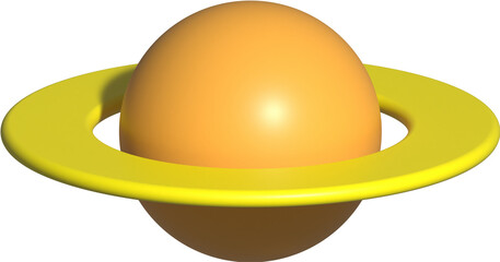 3D shape of a saturn