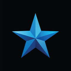 3D Five Pointed Star Design