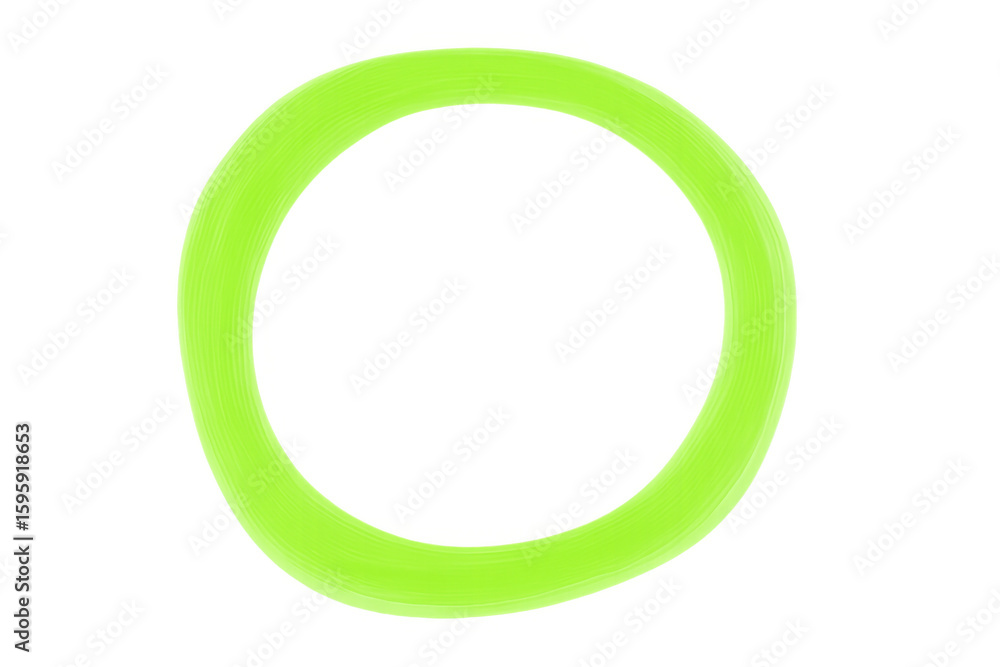 Poster green circular graphic element with transparent background, enhancing design compositions and visual