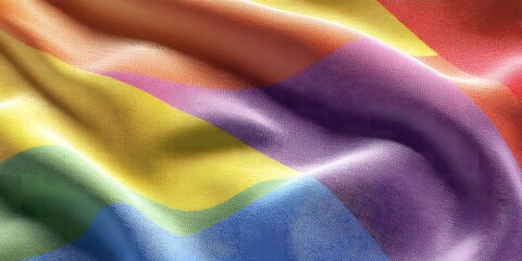 Pride Flag Colorful Fabric Texture Background Design gay art web love LGBTQ queer cloth style image
