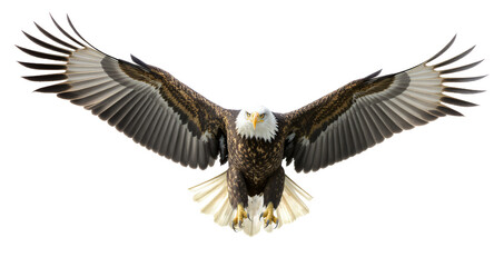 Obraz premium Bald Eagle in Flight Wings Spread Wide Majestic Bird Photography