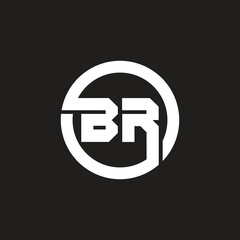 BR or RB Letter Logo Design Vector for Branding and Business Identity.