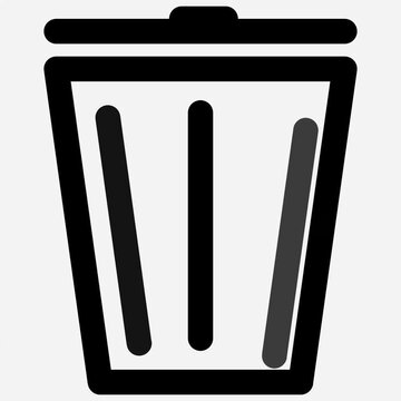 Animated Delete or Trash Bin Icon