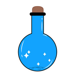 vector illustration of laboratory glassware