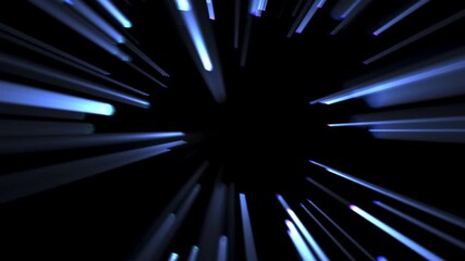 3D Laser Light Show Loop Bluish White Animation Abstract Background