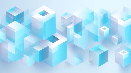 Abstract geometric cubes