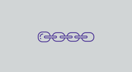 Obraz premium Simple Chain Link Graphic Design