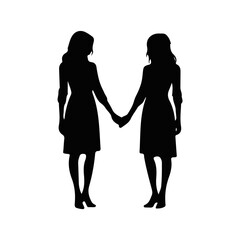 Emotional black silhouette of a mother holding her child closely, touching foreheads, love and bonding concept on white background
mother_child_love_black_silhouette_vector_emotional_pose_art