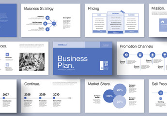 Strategic Business Plan Presentation Template Layout