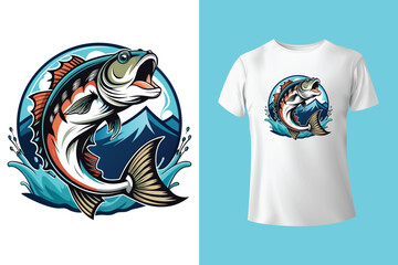 Fishing t-shirt design bundle, Fishing vintage t-shirt collection, vintage fishing t-shirt set graphic illustration, Fishing vector emblem
