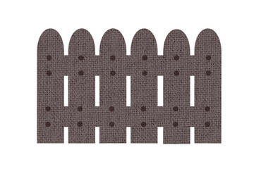 灰色の木製の塀　ファブリック調　