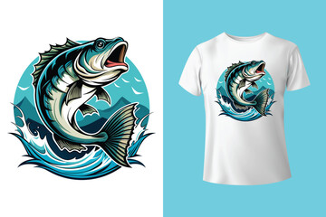 Fishing t-shirt design bundle, Fishing vintage t-shirt collection, vintage fishing t-shirt set graphic illustration, Fishing vector emblem