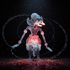Wayang Kulit Digital Art: A Modern Interpretation of Traditional Javanese Shadow Puppet