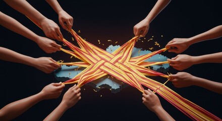 Unity Through Collaboration: Many Hands Weaving a Nation Together