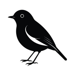 Obraz premium vector illustration of a robin bird
