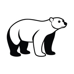 Fototapeta premium polar bear vector illustration