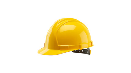 Fototapeta premium Yellow construction hard hat safety helmet isolated on white background 