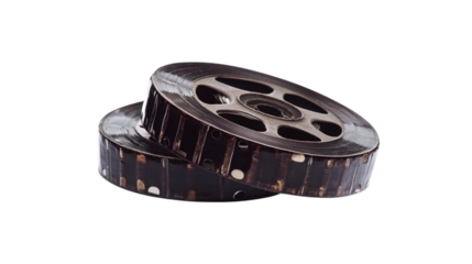 8mm Old Film Overlay isolated on transparent background