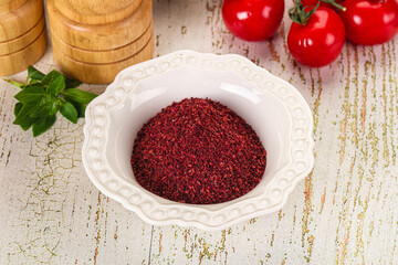 Natural organic Sumah powder for culinary