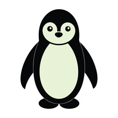 Various Penguin Poses in Silhouette