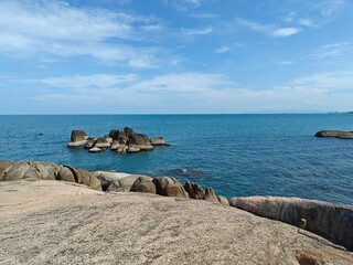 rocks and sea