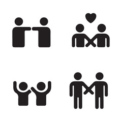 Friendship Icon Set 