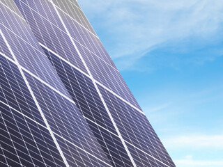 Solar panel energy photovoltaic sun heat power system cell electric on roof home modern new future...