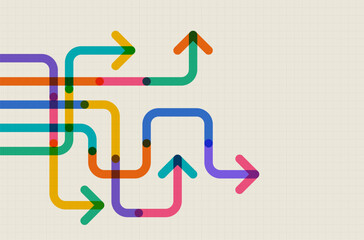 Naklejka na ściany i meble Abstract arrow direction. Business investment to success. financial data graph strategy. Technology background. High speed.