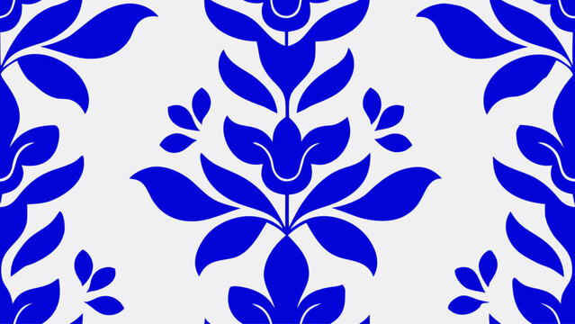 Seamless Delftware Pattern Elegant Design