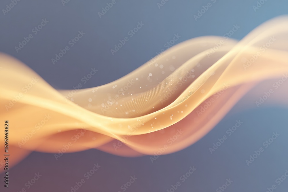 Poster abstract diverging vector flow lines in soft charcoal on warm background lines bowing toward center
