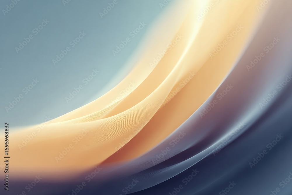 Poster abstract diverging vector flow lines in soft charcoal on warm background lines bowing toward center