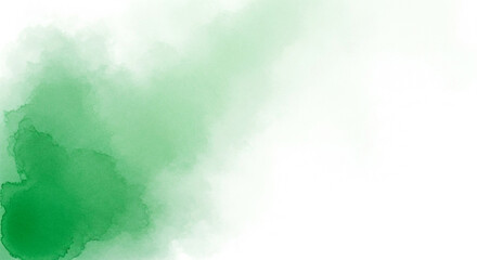 A delicate green watercolor stain texture creates a soft and vibrant abstract background, perfect for adding an artistic touch to any design with a natural feel