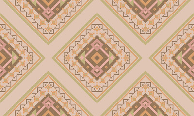 seamless pattern showcases cross diamonds and pastel tones in a geometric layout