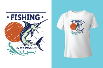 Fishing t-shirt design, Fishing vintage t-shirt , vintage fishing t-shirt graphic illustration, Fishing vector