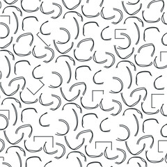 The screen is filled with curved arcs with double lines.