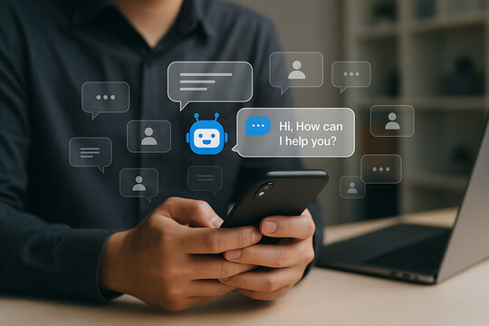 AI Chatbot Assisting Customer Support Through Mobile Messaging Platform