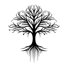 Obraz premium Dreaming tree vector.