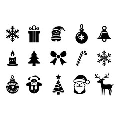 Black and white christmas  collection.