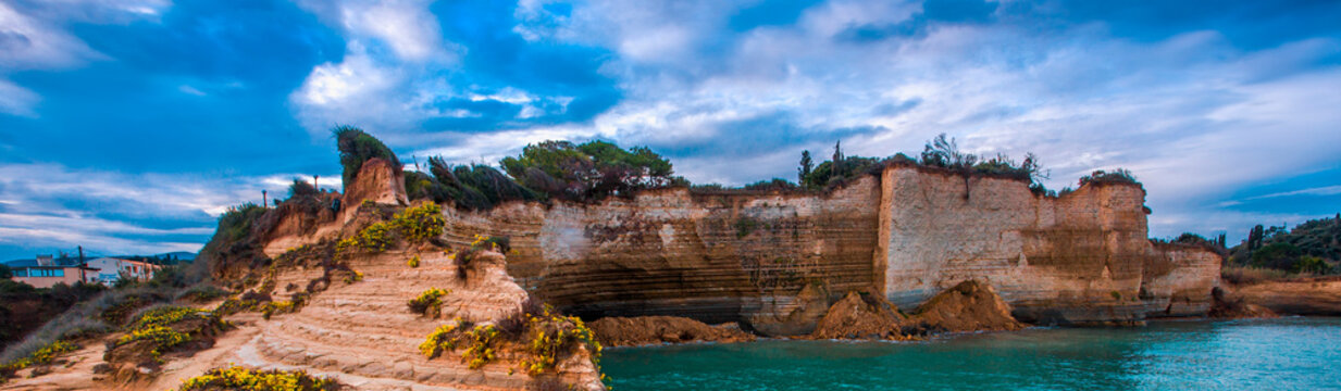 wonderful summer view, spectacular nature scene in Greece, Corfu island, Sidari resort, canal D Amour, Greece, Europe ...exclusive - this image is sell only on Adobe stock